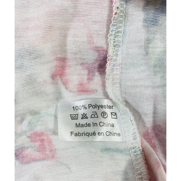 Show Me Your Mumu Pink Floral Intimate Robe Kimono Women Size One Size Belt - Picture 11 of 12